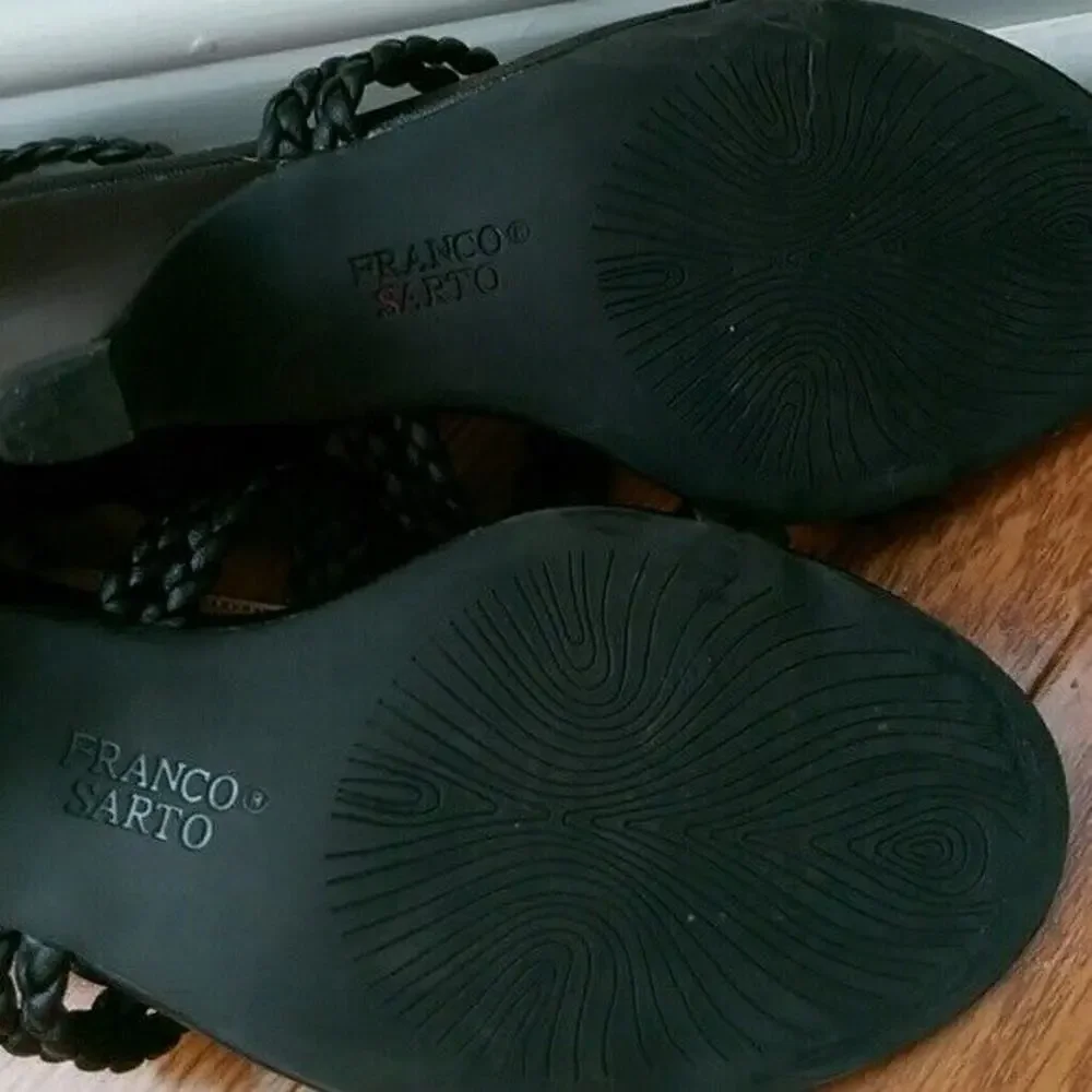 Franco Sarto Heels - Black Jordan Heels / Sandals - Size 8.5 M